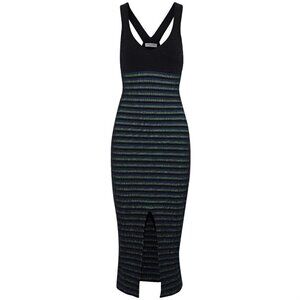 Opening Ceremony Striped Ribbed Stretch Knit Tank Dress Size S